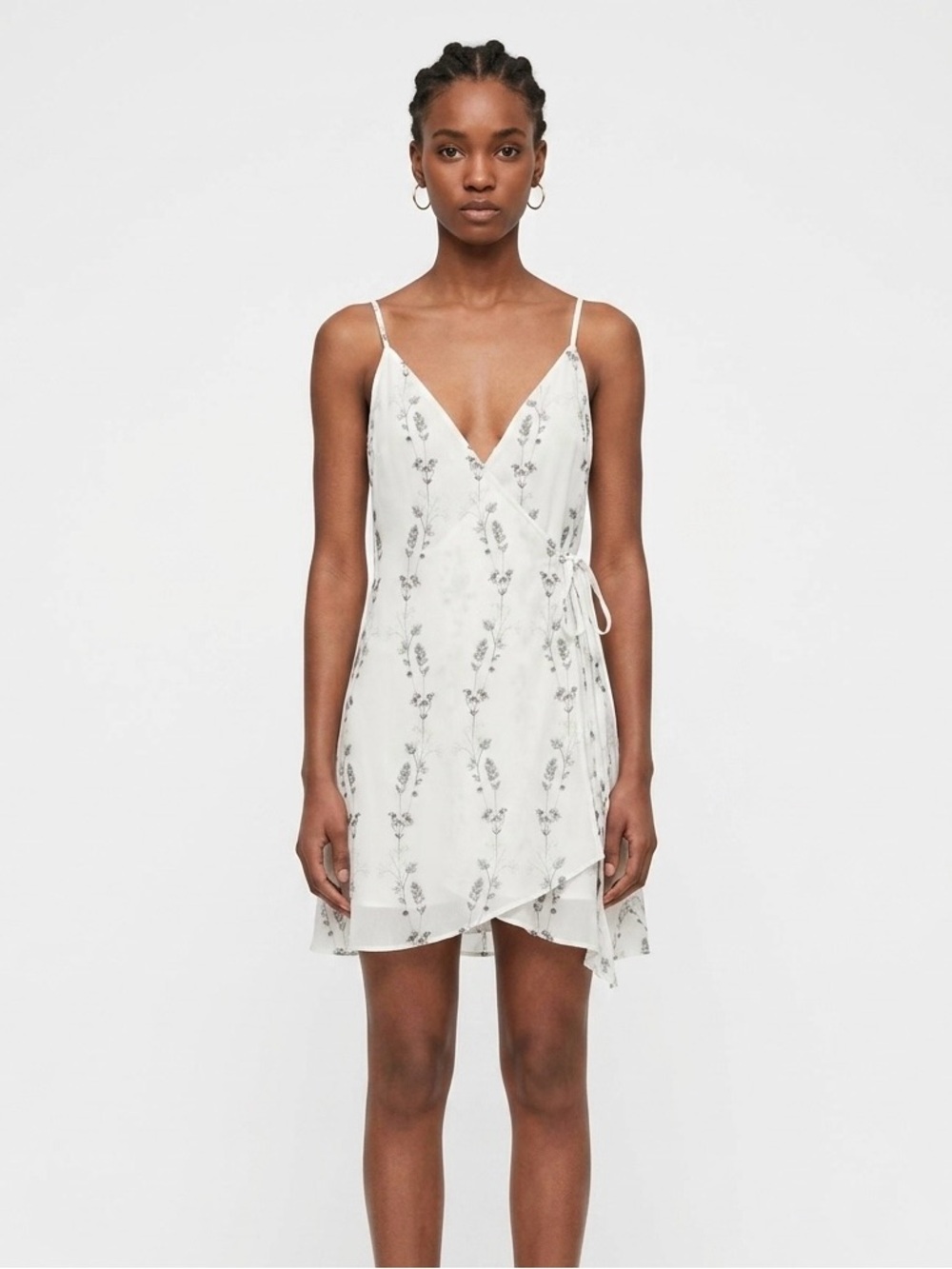 ALLSAINTS floral white dress size US 6